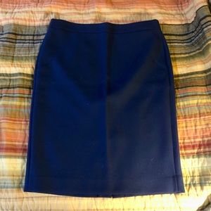 J. Crew Royal Blue Wool Pencil Skirt